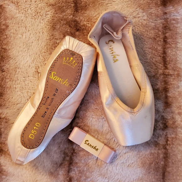 Sansha pointe shoes vegan sole YVETTE D510SP - Picture 3 of 5